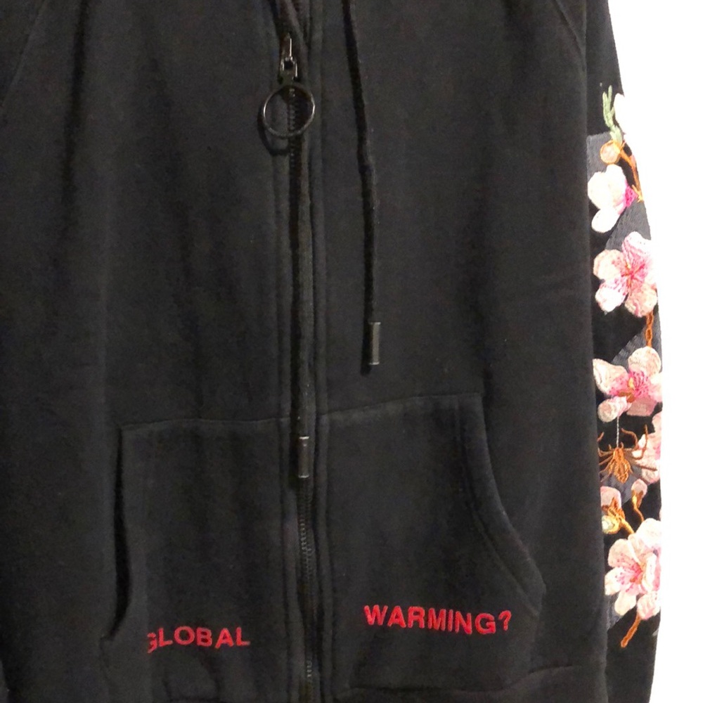 Off- white global warming Sakura hoodie